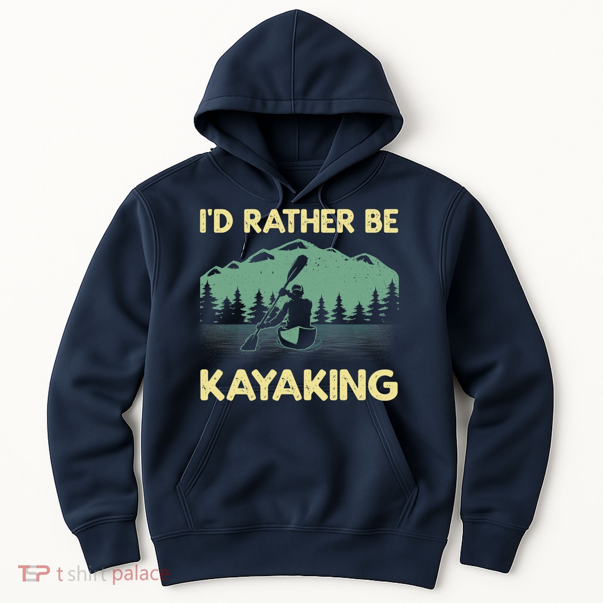 Cool Kayaking Art For Kayak Paddle Boating Kayaker Hoodie