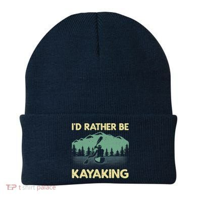Cool Kayaking Art For Kayak Paddle Boating Kayaker Beanie