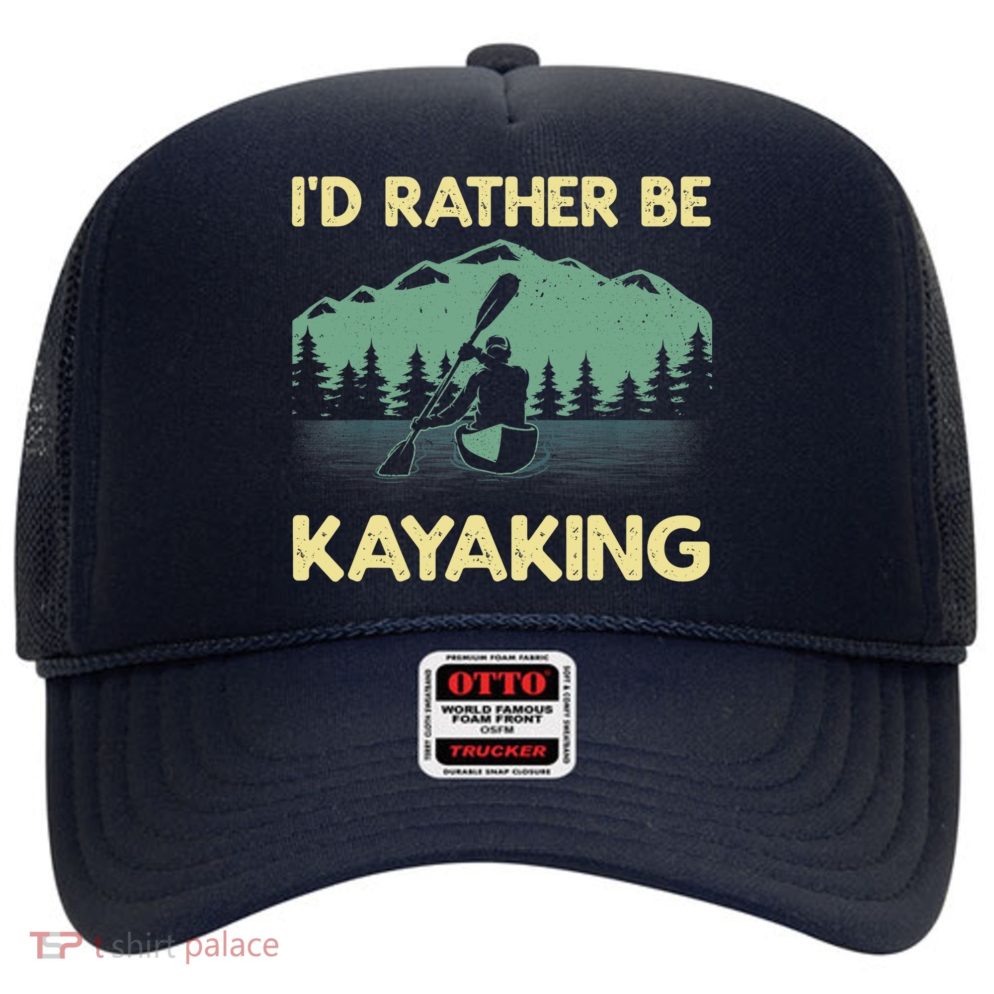 Cool Kayaking Art For Kayak Paddle Boating Kayaker Hat