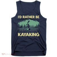 Cool Kayaking Art For Kayak Paddle Boating Kayaker Tank Top thumb 0