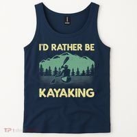 Cool Kayaking Art For Kayak Paddle Boating Kayaker Tank Top thumb 2