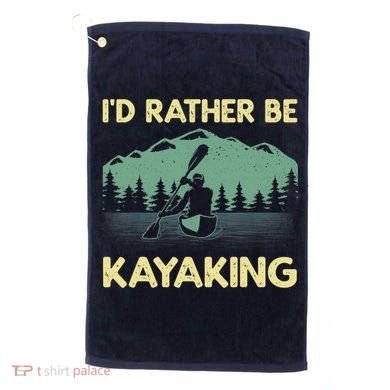 Cool Kayaking Art For Kayak Paddle Boating Kayaker Golf Towel
