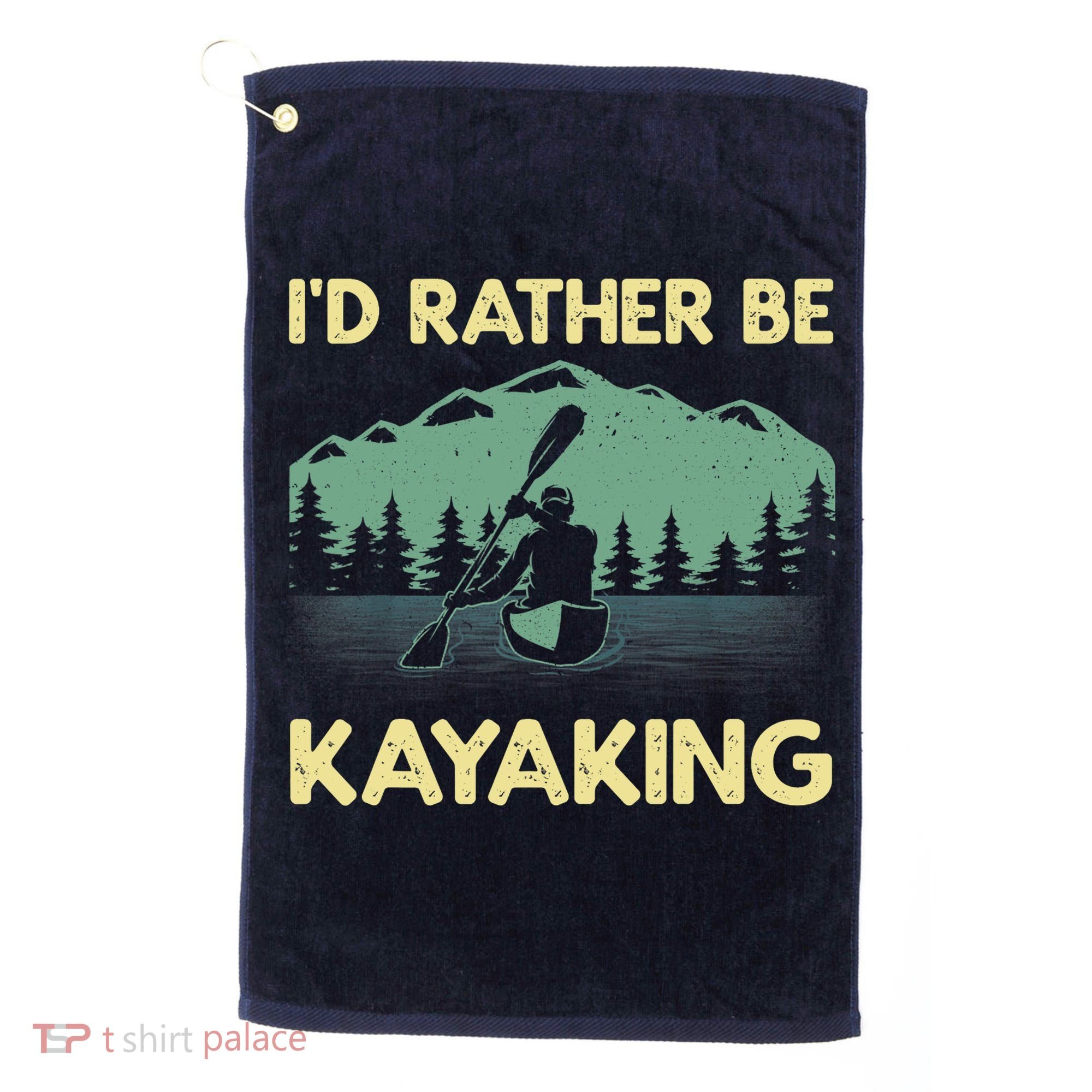 Cool Kayaking Art For Kayak Paddle Boating Kayaker Golf Towel
