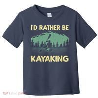 Cool Kayaking Art For Kayak Paddle Boating Kayaker Toddler T-Shirt thumb 0