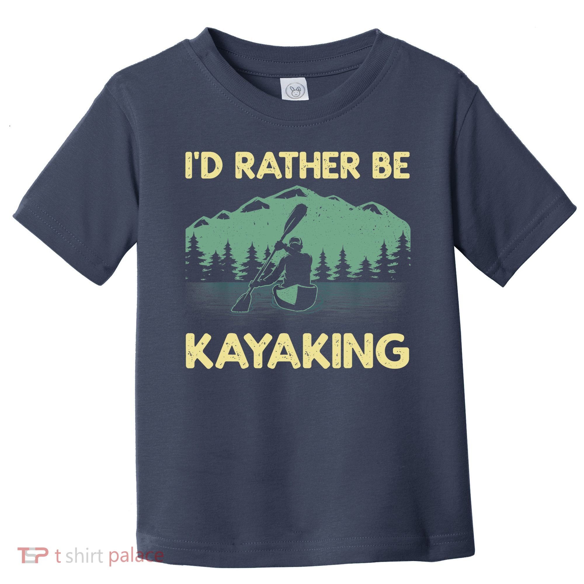 Cool Kayaking Art For Kayak Paddle Boating Kayaker Toddler T-Shirt