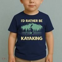 Cool Kayaking Art For Kayak Paddle Boating Kayaker Toddler T-Shirt thumb 2
