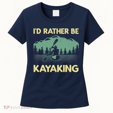 Cool Kayaking Art For Kayak Paddle Boating Kayaker Women's T-Shirt
