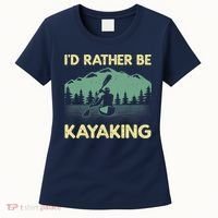 Cool Kayaking Art For Kayak Paddle Boating Kayaker Women's T-Shirt thumb 0