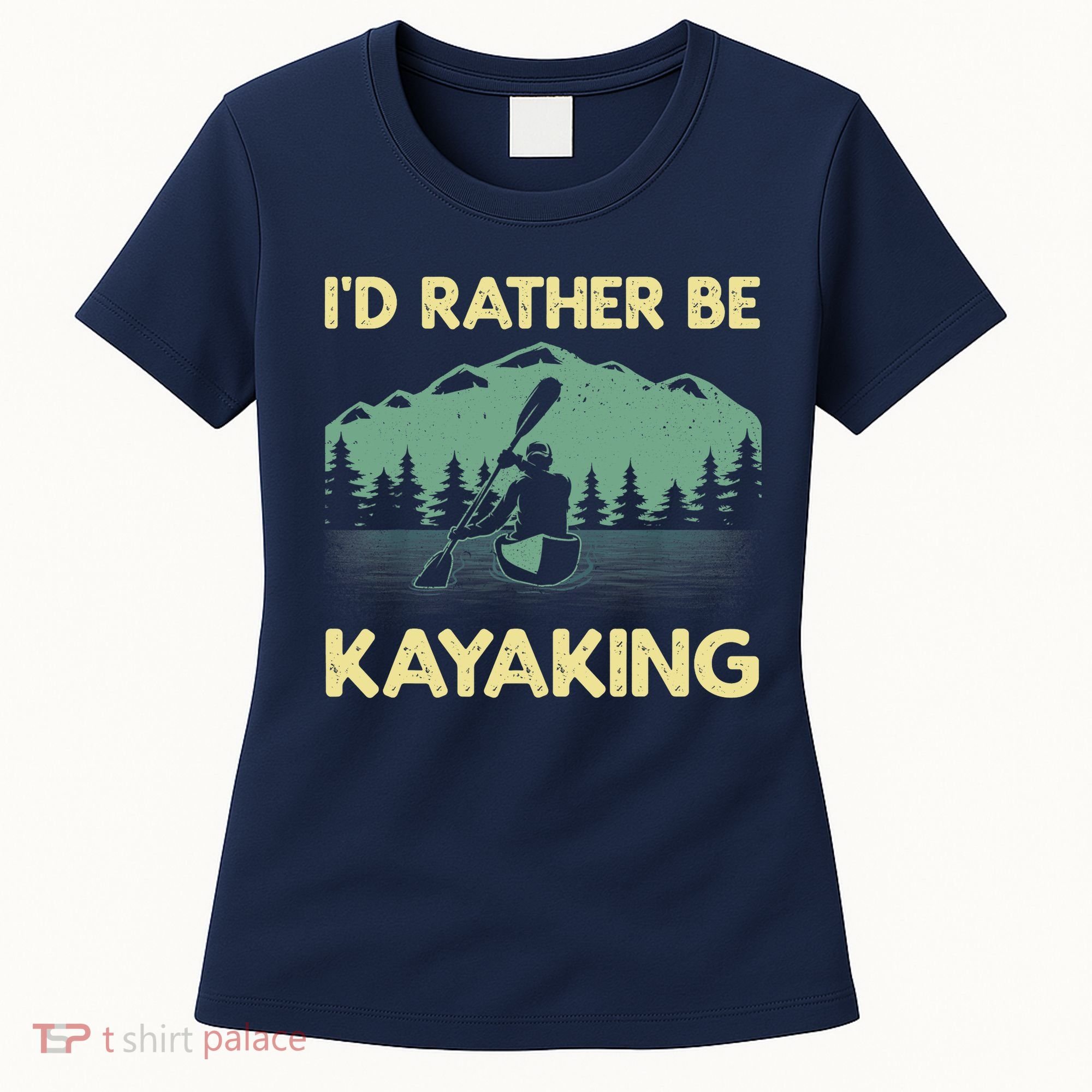 Cool Kayaking Art For Kayak Paddle Boating Kayaker Women's T-Shirt