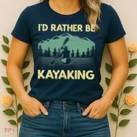 Cool Kayaking Art For Kayak Paddle Boating Kayaker Women's T-Shirt thumb 2