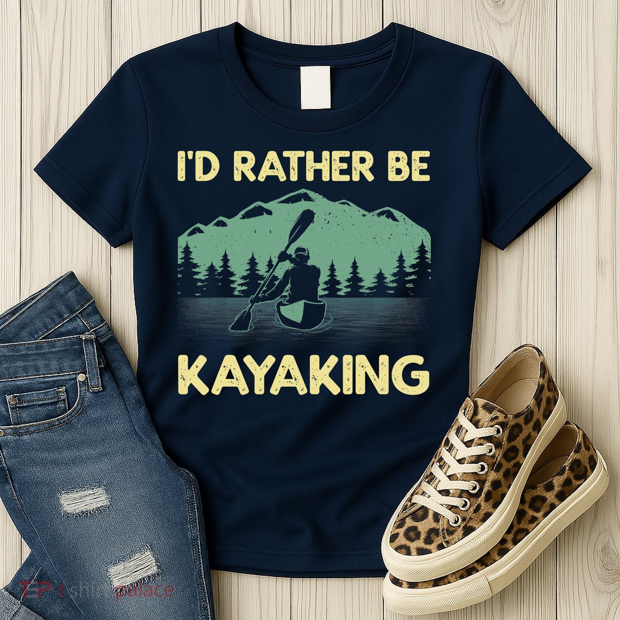 Cool Kayaking Art For Kayak Paddle Boating Kayaker Women's T-Shirt