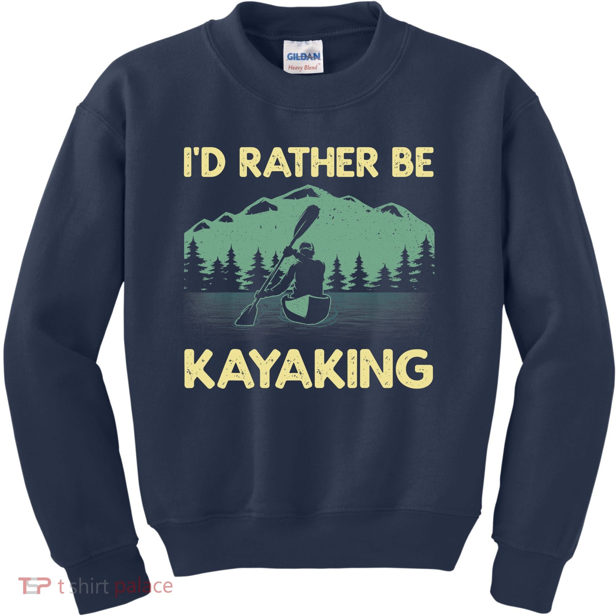 Cool Kayaking Art For Kayak Paddle Boating Kayaker Kids Sweatshirt