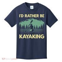 Cool Kayaking Art For Kayak Paddle Boating Kayaker Kids T-Shirt thumb 0