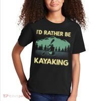Cool Kayaking Art For Kayak Paddle Boating Kayaker Kids T-Shirt thumb 2