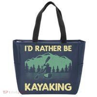 Cool Kayaking Art For Kayak Paddle Boating Kayaker Tote Bag thumb 0