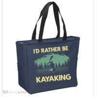 Cool Kayaking Art For Kayak Paddle Boating Kayaker Tote Bag thumb 2