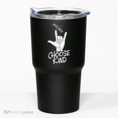 Choose Kind Asl Language Dragonfly Lover Insects Tumbler