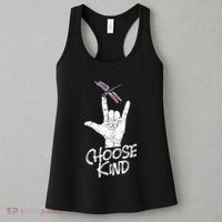 Choose Kind Asl Language Dragonfly Lover Insects Women's Tank Top thumb 3