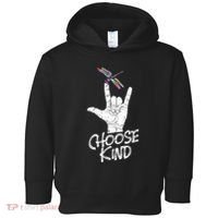 Choose Kind Asl Language Dragonfly Lover Insects Toddler Hoodie thumb 0