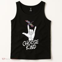 Choose Kind Asl Language Dragonfly Lover Insects Tank Top thumb 2