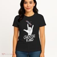 Choose Kind Asl Language Dragonfly Lover Insects Women's T-Shirt thumb 4