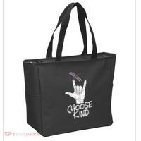 Choose Kind Asl Language Dragonfly Lover Insects Tote Bag thumb 2