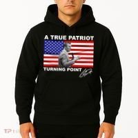 Charlie Kirk A True Patriot Turning Point Hoodie thumb 2