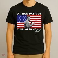 Charlie Kirk A True Patriot Turning Point T-Shirt thumb 3