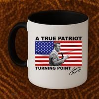 Charlie Kirk A True Patriot Turning Point Coffee Mug thumb 2