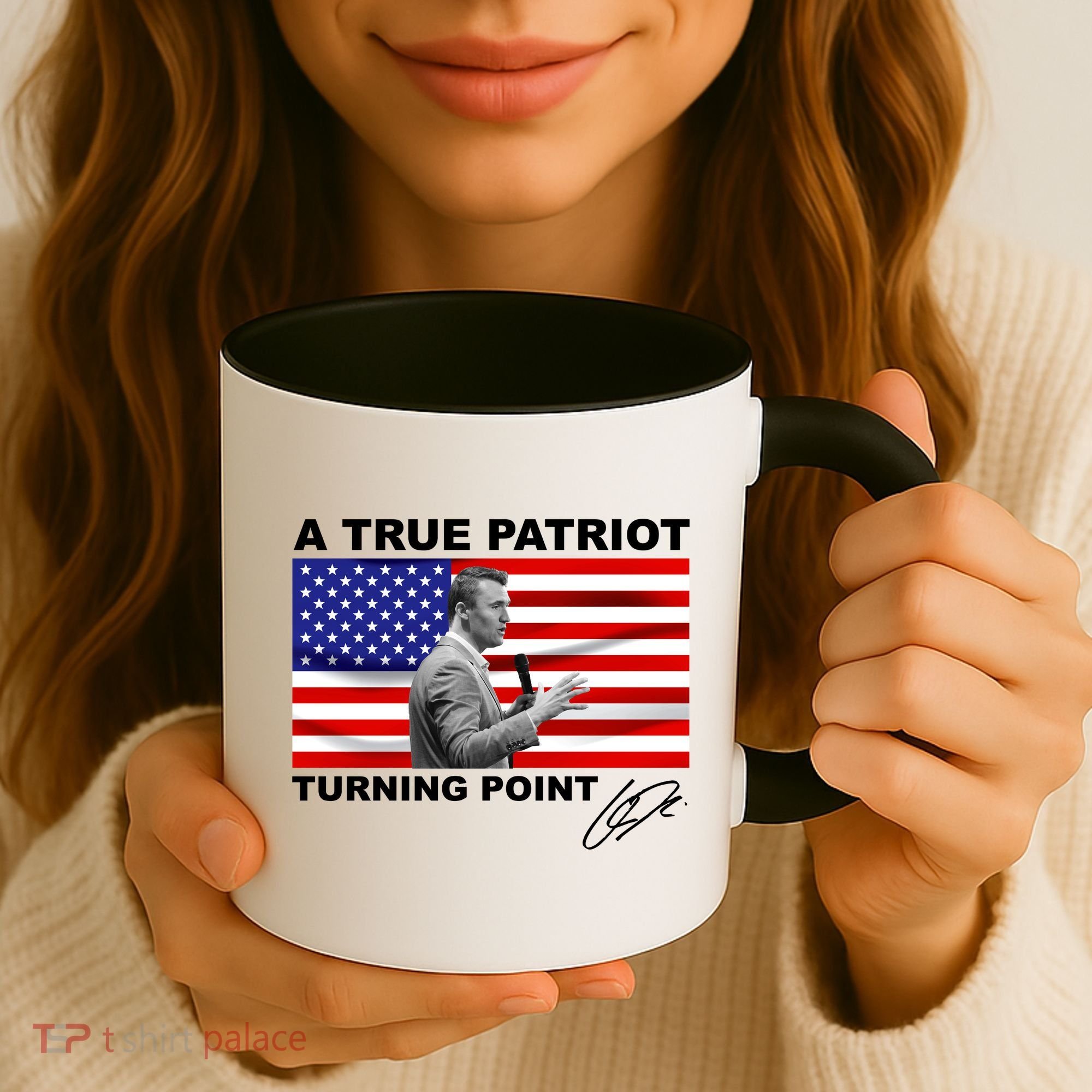 Charlie Kirk A True Patriot Turning Point Coffee Mug
