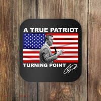 Charlie Kirk A True Patriot Turning Point Coaster thumb 0