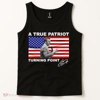 Charlie Kirk A True Patriot Turning Point Tank Top thumb 2
