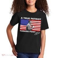 Charlie Kirk A True Patriot Turning Point Kids T-Shirt thumb 2