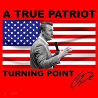 Charlie Kirk A True Patriot Turning Point Santa Hat thumb 1