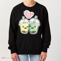 Cute Kawaii Boba Bubble Tea Women's Sweatshirt thumb 0