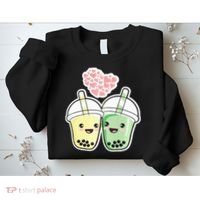 Cute Kawaii Boba Bubble Tea Sweatshirt thumb 2