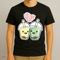 Cute Kawaii Boba Bubble Tea T-Shirt thumb 3