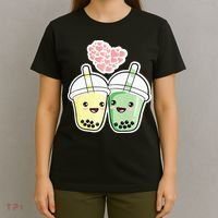 Cute Kawaii Boba Bubble Tea T-Shirt thumb 4