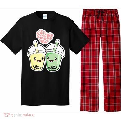 Cute Kawaii Boba Bubble Tea Pajama Set
