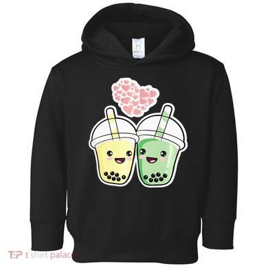 Cute Kawaii Boba Bubble Tea Toddler Hoodie
