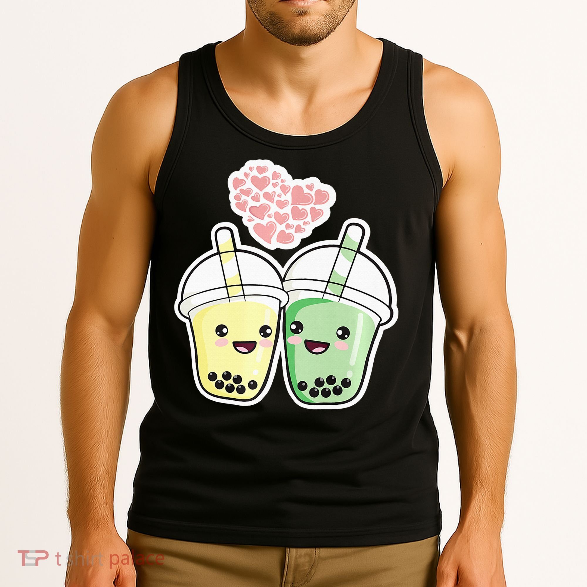 Cute Kawaii Boba Bubble Tea Tank Top