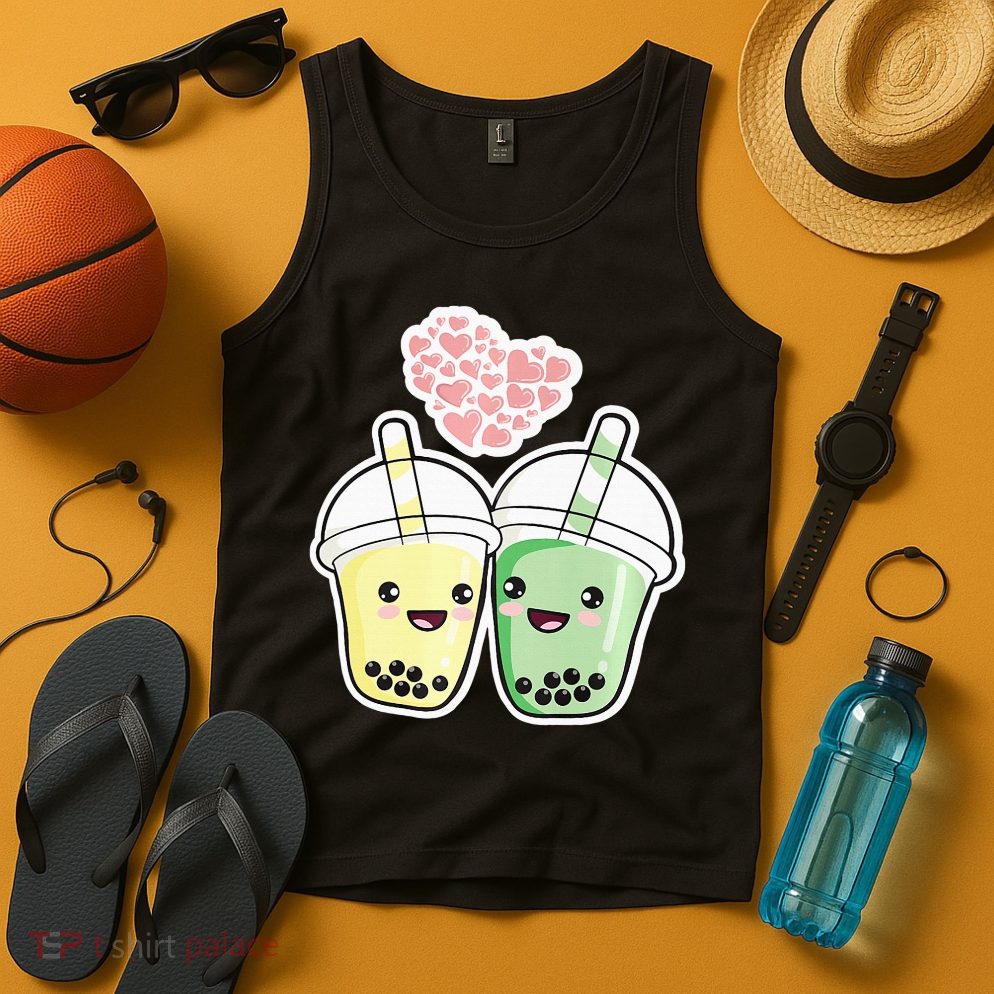 Cute Kawaii Boba Bubble Tea Tank Top