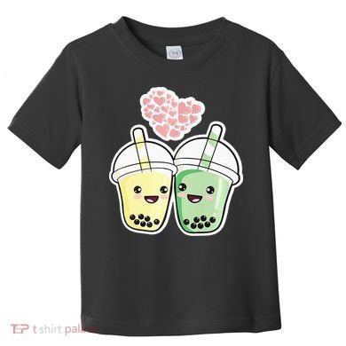Cute Kawaii Boba Bubble Tea Toddler T-Shirt