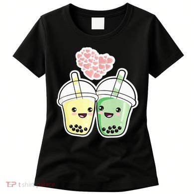 Cute Kawaii Boba Bubble Tea Women's T-Shirt