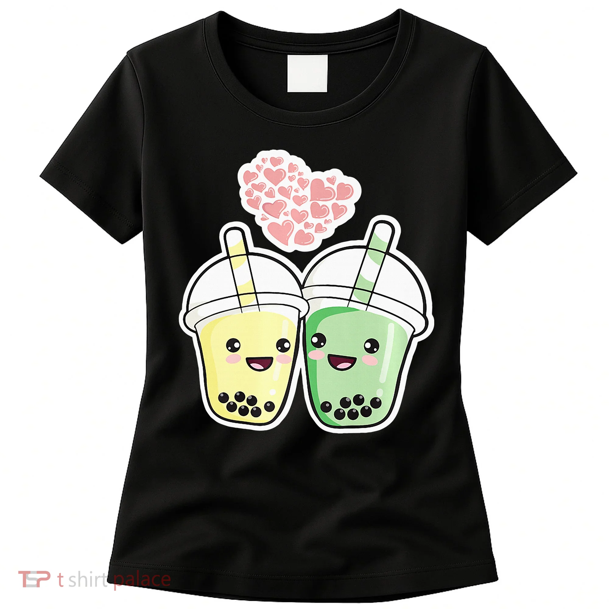 Cute Kawaii Boba Bubble Tea Women's T-Shirt