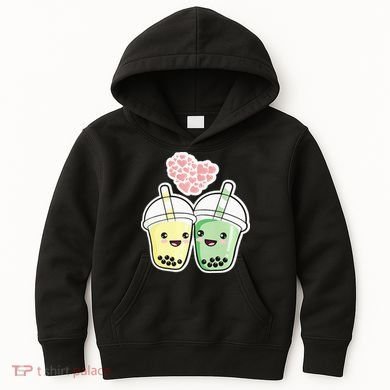 Cute Kawaii Boba Bubble Tea Kids Hoodie