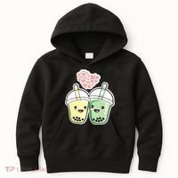 Cute Kawaii Boba Bubble Tea Kids Hoodie thumb 0