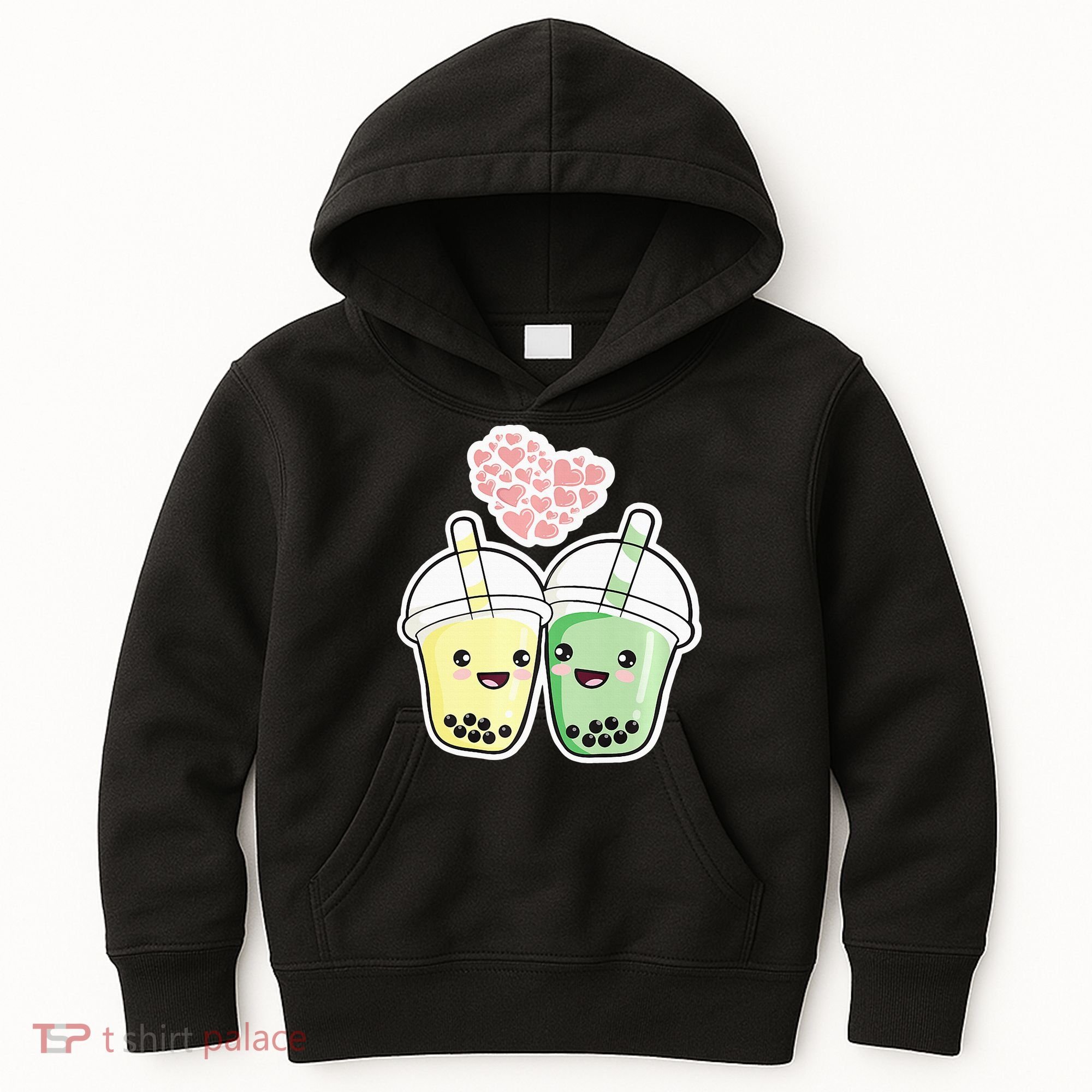 Cute Kawaii Boba Bubble Tea Kids Hoodie