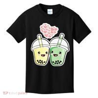 Cute Kawaii Boba Bubble Tea Kids T-Shirt thumb 0