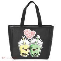 Cute Kawaii Boba Bubble Tea Tote Bag thumb 0